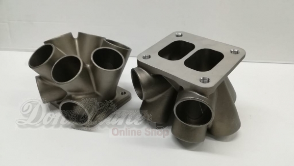 Twin Scroll Edelstahlsammler für Turbokrümmer 42mm